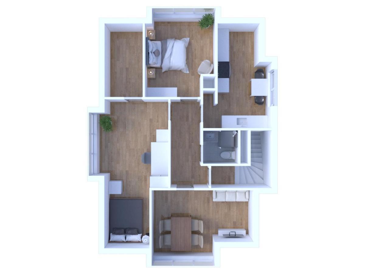 Schoenes City-Apartment Mit 2 Schlafzimmer, Parkplatz, Ruhig Und Hell, D46-Dg Oldenburg Luaran gambar